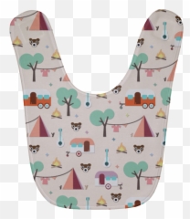 Camping Icon Pattern Baby Bibs Gift - For Teen png