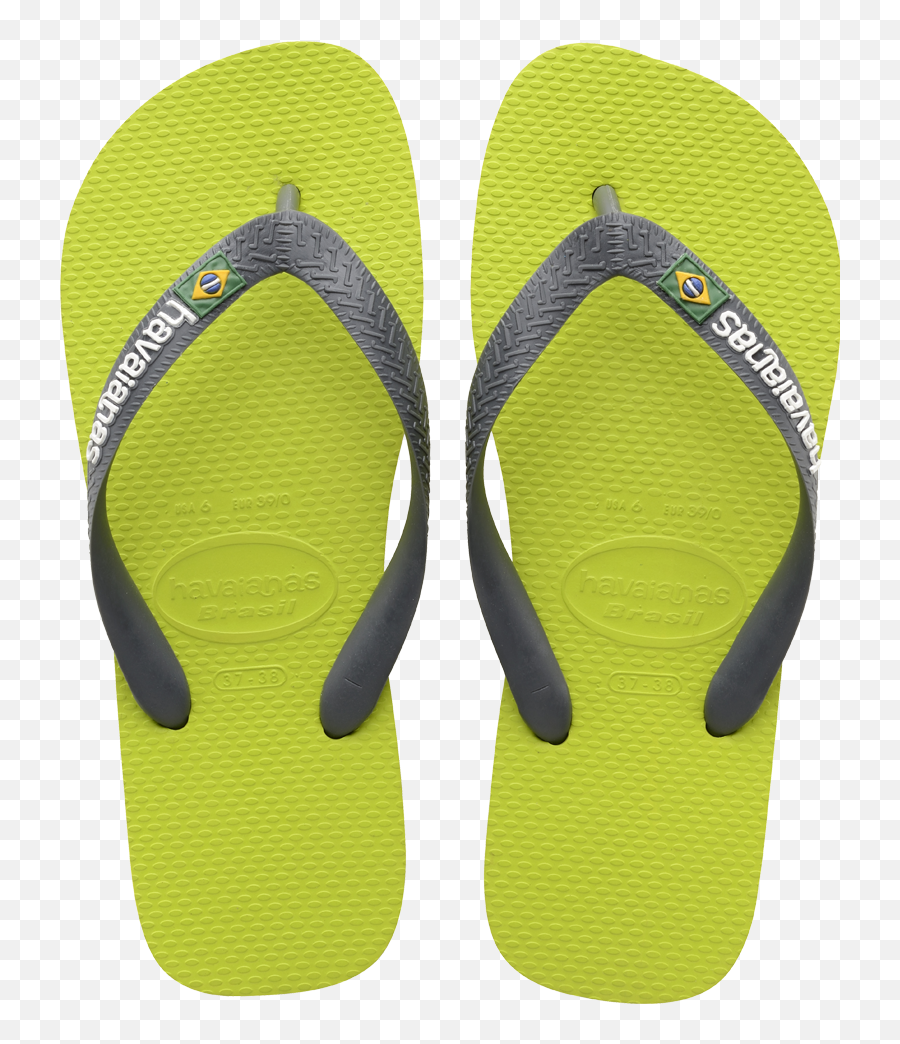 Best Mens Flip Flops - Havaianas Lime Green Brasil Png,Flip Over Icon