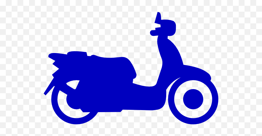 Bluw Scooter Clip Art - Vector Clip Art Online Scooter Clip Art Png,Motorcycle Clipart Png