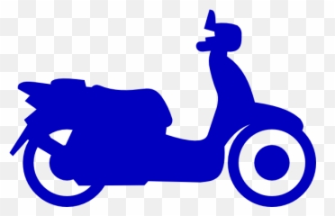 Bluw Scooter Clip Art - Vector Clip Art Online Scooter Clip Art Png,Motorcycle Clipart Png