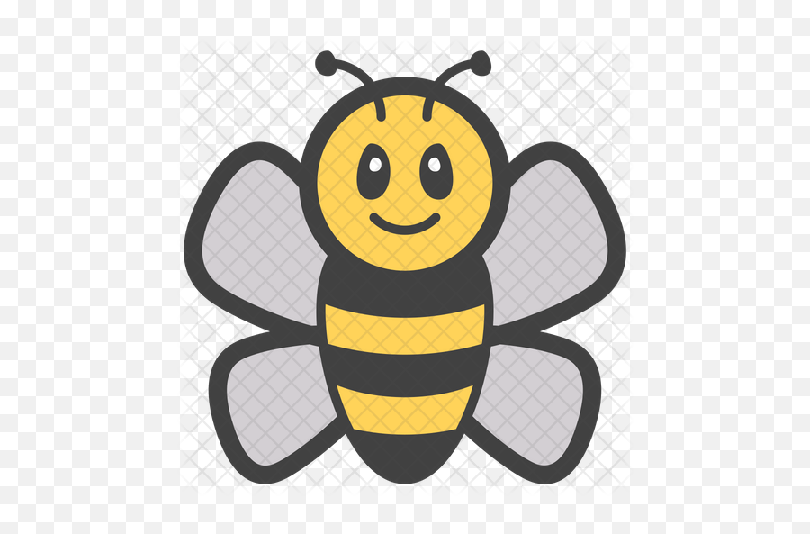 Honey Bee Emoji Icon Of Colored - Honeybee Png,Bee Emoji Png