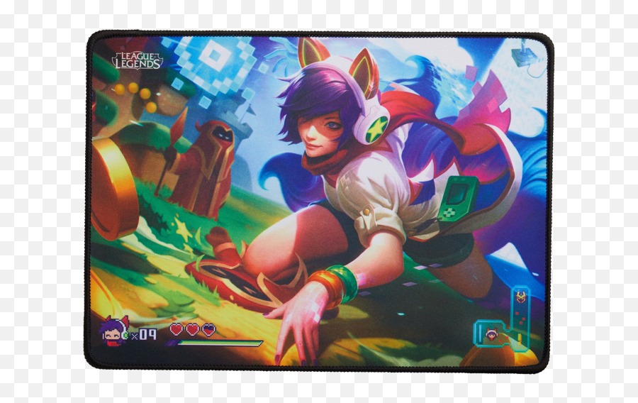 Arcade Ahri Mousepad Riot Games Store - Ahri League Of Legends Game Png,Elderwood Ahri Icon