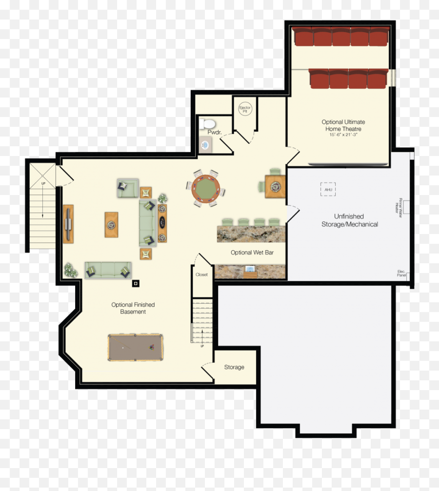 The Kingfisher Floor Plan - Schell Brothers Vertical Png,Icon Bay Floor Plans
