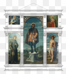 Girolamo Da Santa Croce Polyptich Of Saint Roch - Prophet png