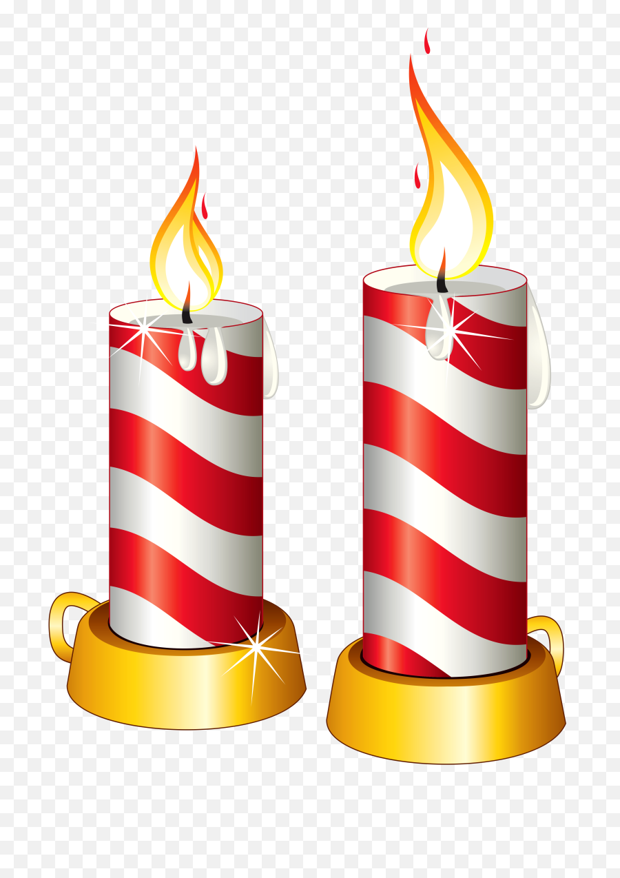 Christmas Candles Png Clipart - Candle Clipart Transparent Background,Christmas Candle Png