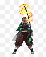 Draw You In Dragon Ball Z Style Or Any Other Anime - Tanjiro Cazador De Demonios png
