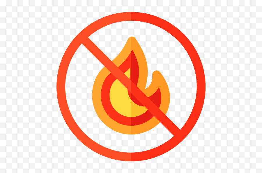 No Fire - Free Signs Icons No Sound Clipart Png,Red Flame Icon