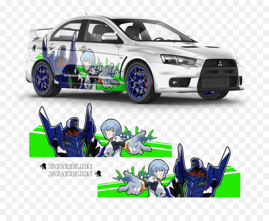 Neon Genesis Evangelion Itasha Anime Style Decals For Any Car Body - Neon Genesis Evangelion Itasha Png,Neon Genesis Evangelion Icon