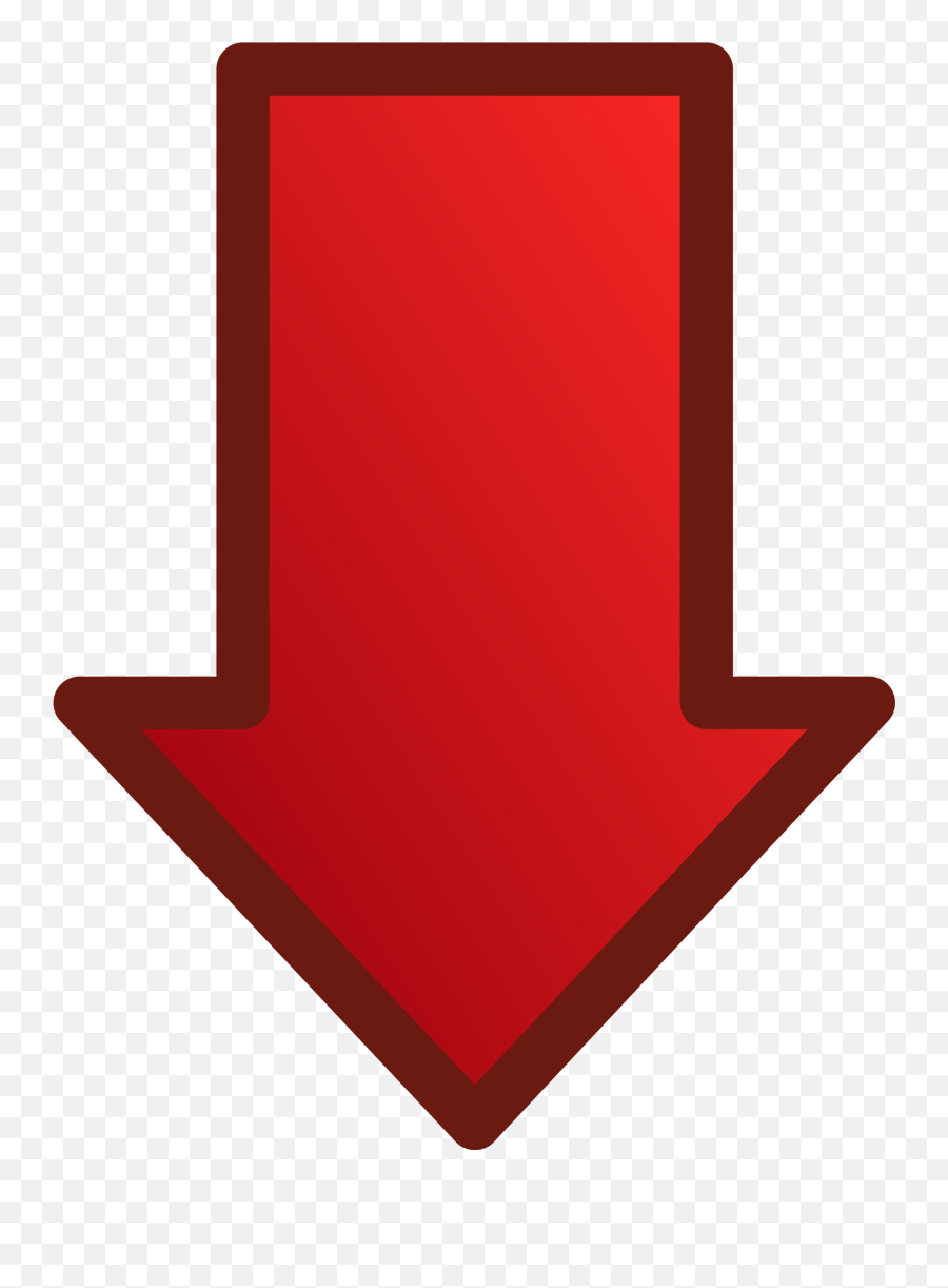 Pointing Clipart Red Picture - Red Arrow Pointing Down Png,Red Arrow With Transparent Background