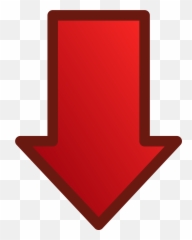 Pointing Clipart Red Picture - Arrow Down png