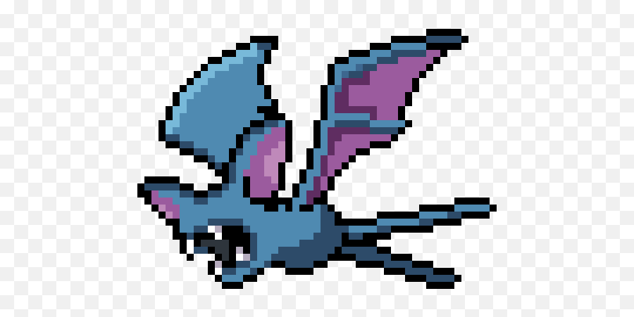 Zubat 041 - Zubat Pixel Art Png,Zubat Png