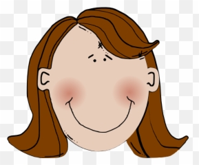 Brown Hair Clip Art - Vector Clip Art Online Cartoon Brown Hair Woman Png,Brown Hair Png