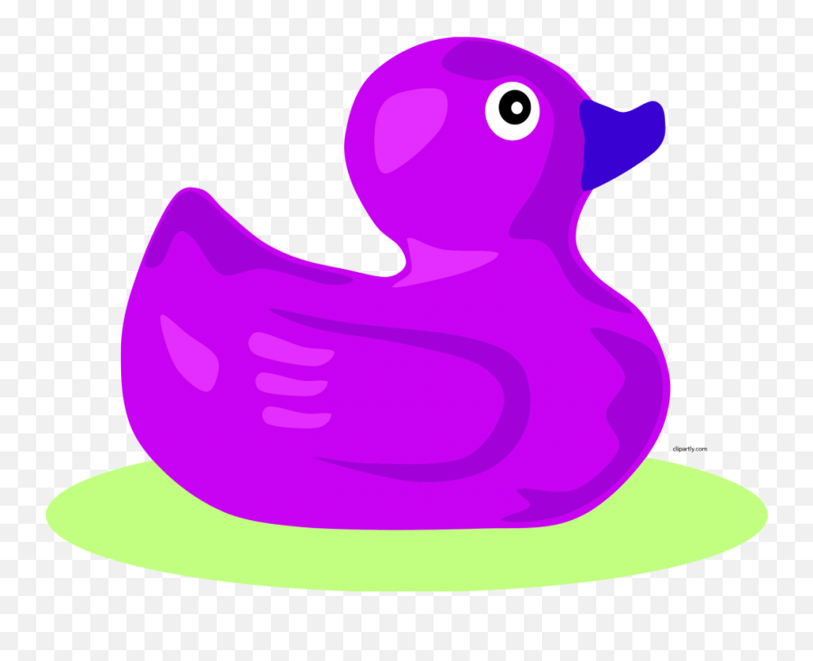 Large Rubber Duck In Water Clipart Png U2013 Clipartlycom - Desenho De Pato Azul,Rubber Duck Png