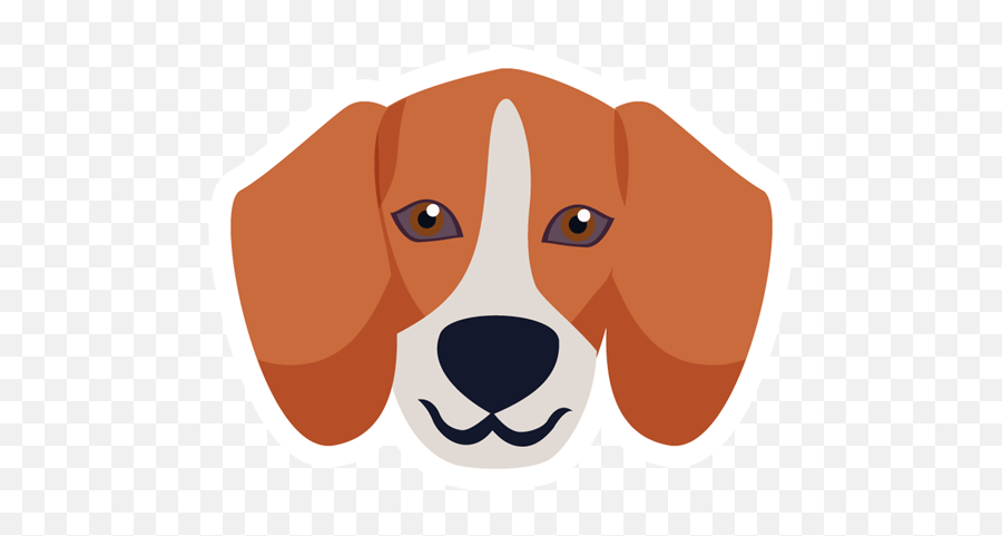 Beagle Dog Sticker - Just Stickers Harrier Png,Beagle Png