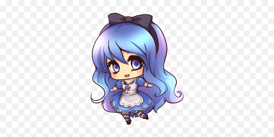 Top Fairy Tail Stickers For Android U0026 Ios Gfycat - Anime Blue Chibi Girl Png,Fairy Tail Transparent