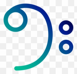 Bass Clef Gradient Stroke - Transparent Png U0026 Svg Vector File Circle,Bass Clef Png