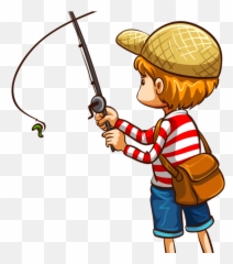 7 142 Man Fishing Stock Illustrations Cliparts - png