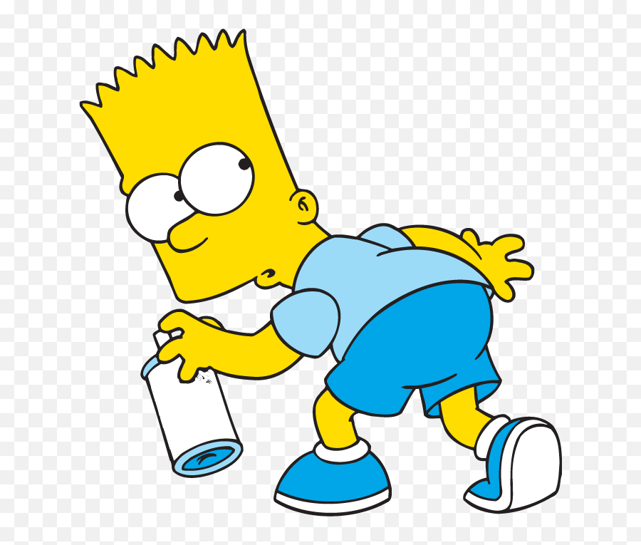 Bart Simpson Transparent Png Pictures - Bart Simpson Spray Paint,The Simpsons Png