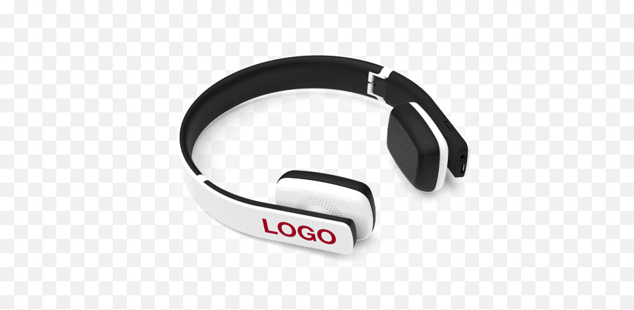 Custom Bluetooth Headphones Imprinted With Your Logo - Branded Headphones Png,Headphones Logo