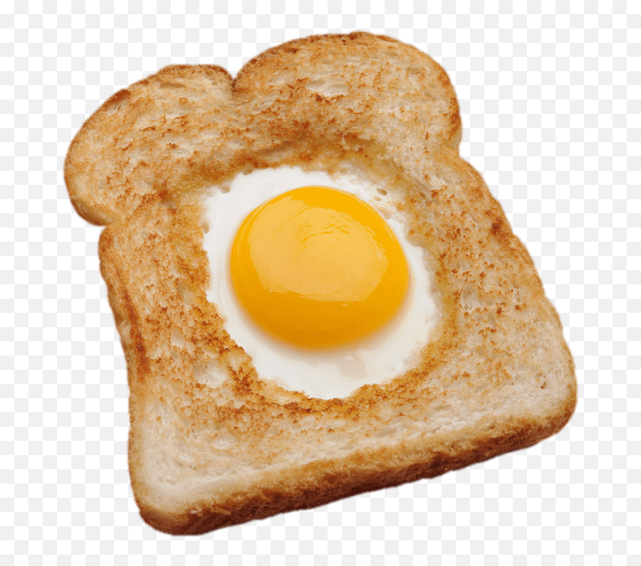 Egg In A Basket Transparent Png - Toast With Egg Png,Fried Egg Png