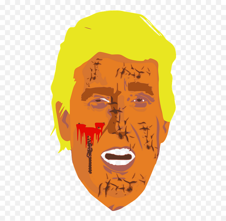 Trump Zombie Head Clipart - Illustration Png,Trump Face Png