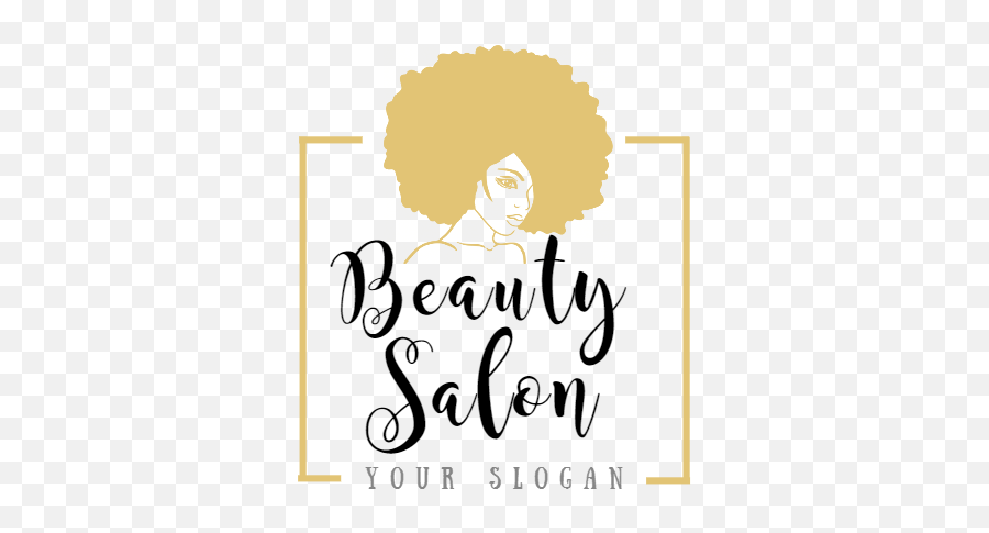 Beauty Hair Salon Logo Design Template - Afro Make Up Logo Png,Logo Templates
