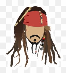 Jack Sparrow Popart Sticker - Easy Jack Sparrow Cartoon Png,Jack Sparrow Png
