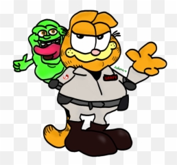 Image 81488 Artistlildin0saur Gameghostbusters Garfield - Cartoon Png,Slimer Png