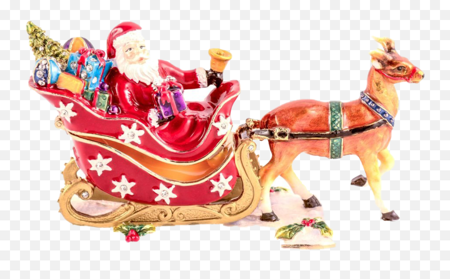 Reindeer Sleigh Png Photos Mart - Santa Claus,Santa Sleigh Transparent Background