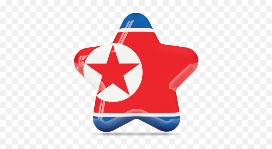 Star Icon Illustration Of Flag North Korea - North Korea Flag Icon Png,Korean Png