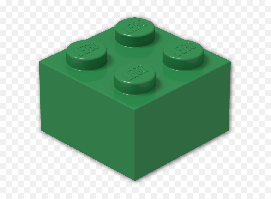 Download Lego Color Dark Green Brick - Interlocking Block Png,Lego Brick Png