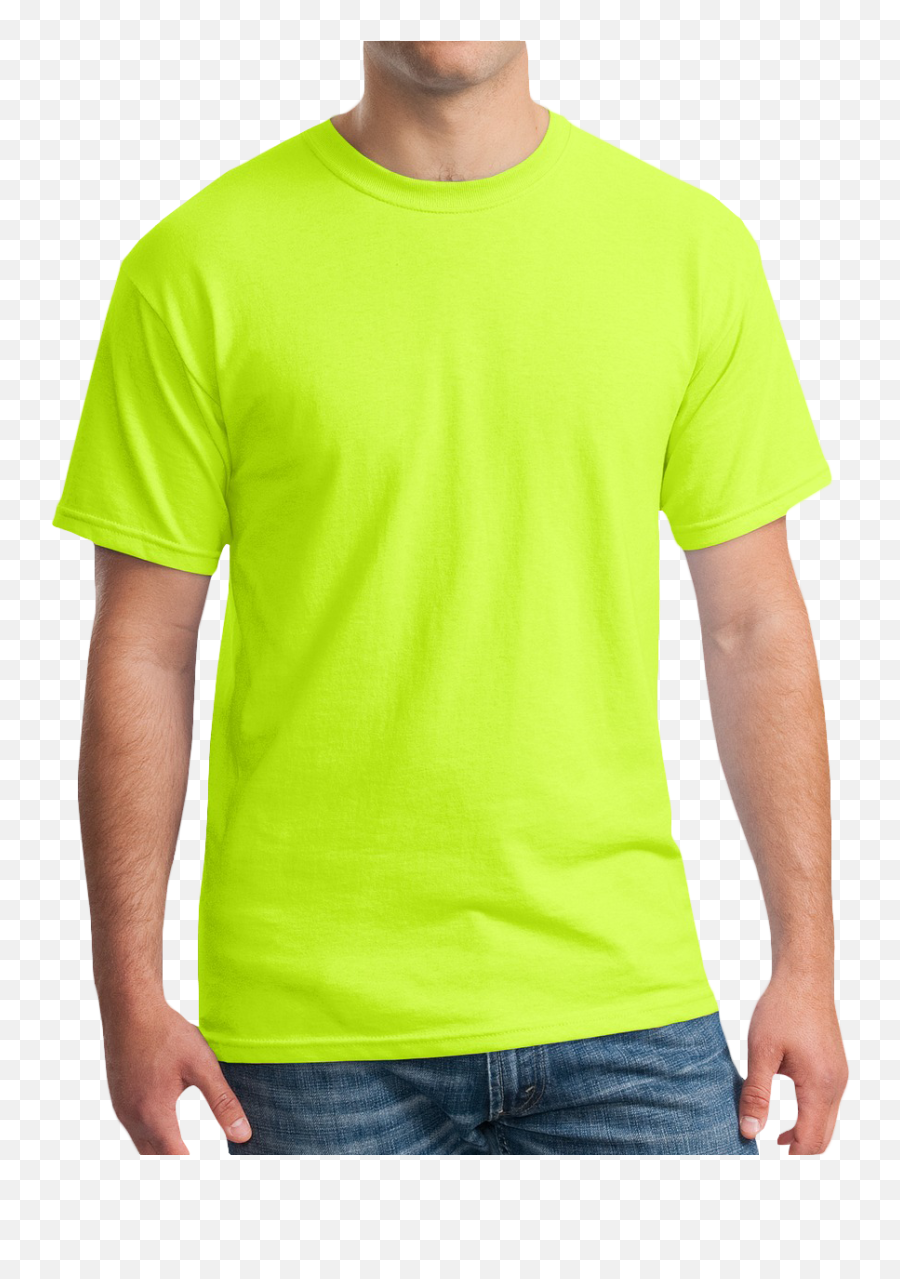 Heavy Cotton T Shirt - Dri Fit High Visibility Shirts Png,Green Tshirt Png
