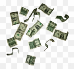 United States One - Dollar Bills Falling Png,One Dollar Png