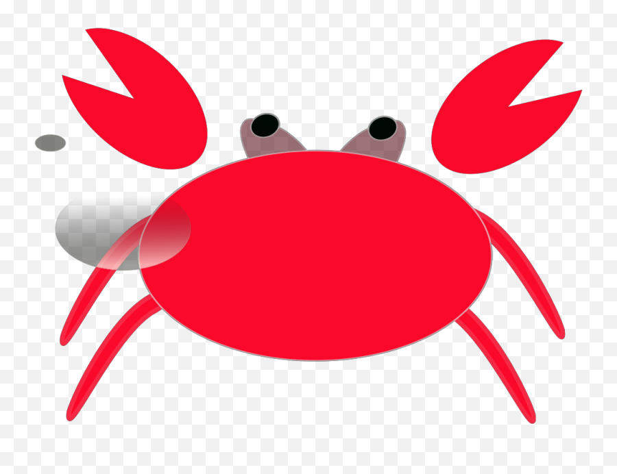 Svg Vector Red Crab Clip Art - Crab Clipart No Background Png,Crab Clipart Png