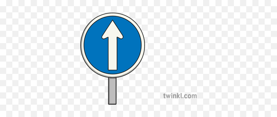 Keep Going Straight Ahead Road Sign Illustration - Twinkl Ladder For Snakes And Ladders Png,Straight Road Png