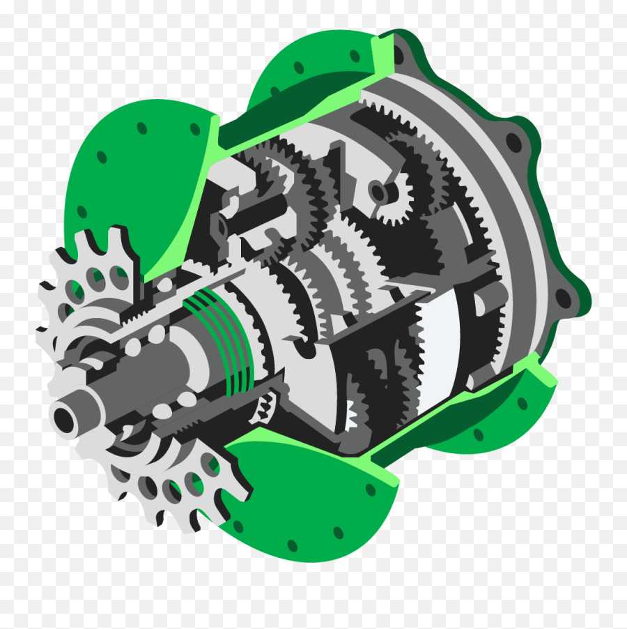 Internal Gear Hubs U2013 Commuter Cycles - Illustration Png,Gear Transparent