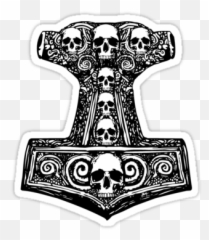 Google Mjolnir Tattoo Thor Hammer Nordic - Hammer Mjölnir Tattoo Png,Thor's Hammer Png