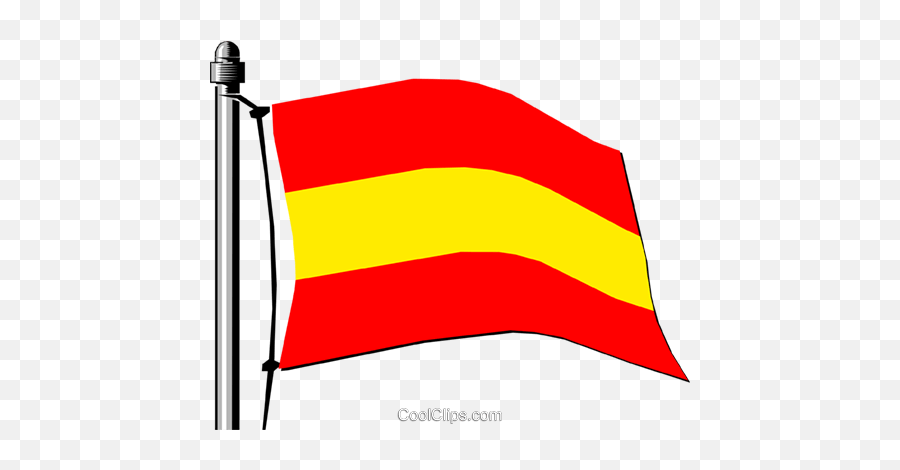 Spain Flag Royalty Free Vector Clip Art Illustration - Bandeira Em Vector Png,Spain Flag Png