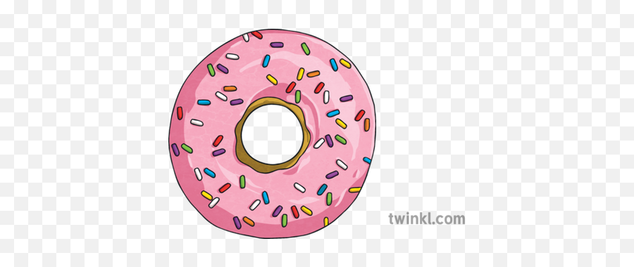 Arial View Donut With Rainbow Sprinkles Food Sweet Dessert - For Adult Png,Sprinkles Png