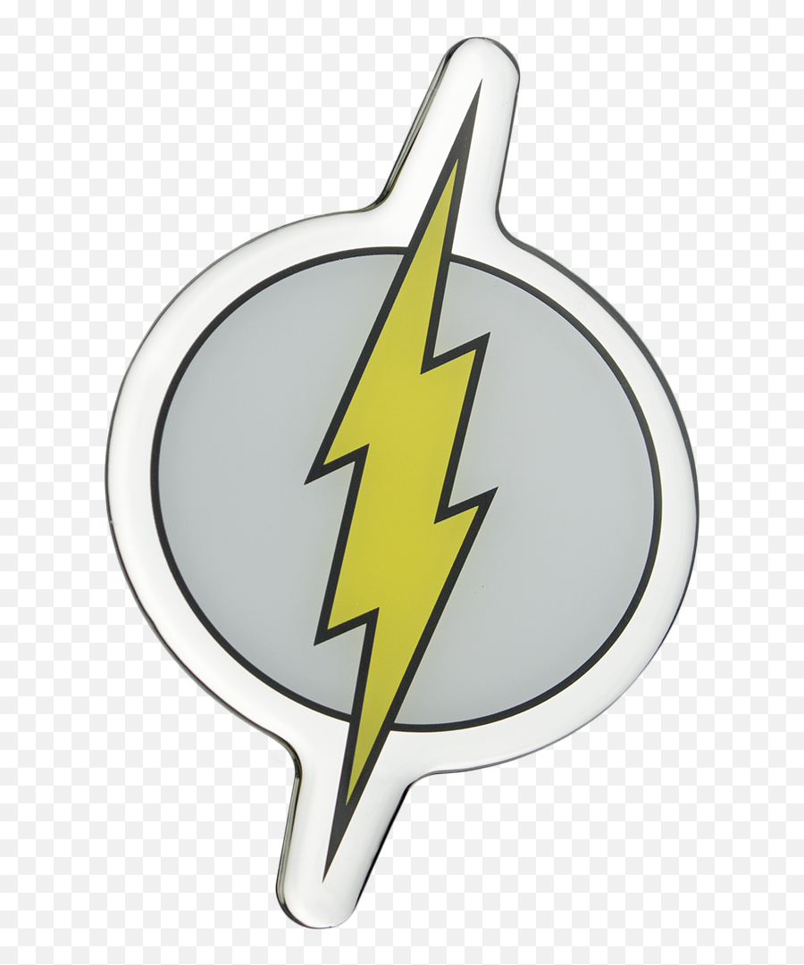Download Hd The Flash Logo Lensed Fan Emblem By Emblems - Flash Png,The Flash Logo