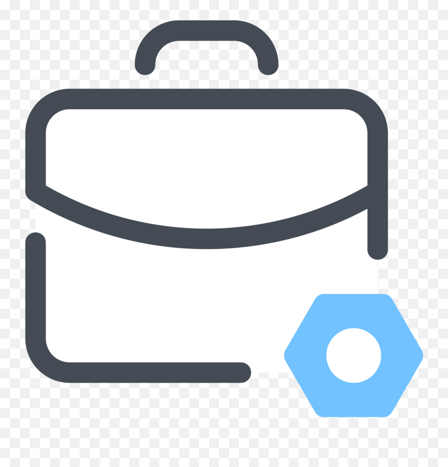 Briefcase Settings Icon - Briefcase Clipart Full Size Illustration Png,Settings Icon Png
