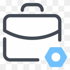 Briefcase Settings Icon - Briefcase Clipart Full Size Illustration Png,Settings Icon Png