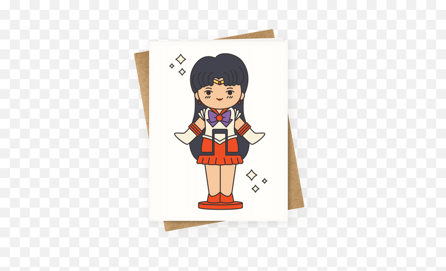 Sailor Moon Greeting Cards Lookhuman - Stranger Things Birthday Cards Png,Sailor Mars Transparent