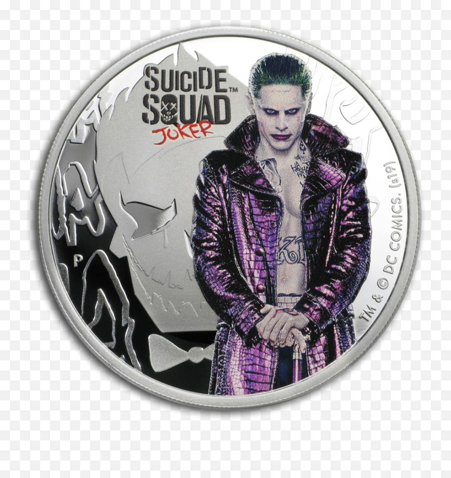 2019 Tuvalu 1 Oz Silver Suicide Squad - Joker Deadshot Suicide Squad Png,Suicide Squad Joker Icon