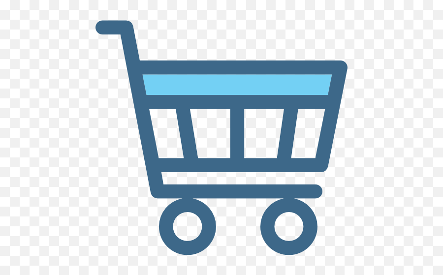 Vector Icons Designed - Blue Shopping Cart Vector Png,Amazon Shopping Cart Icon