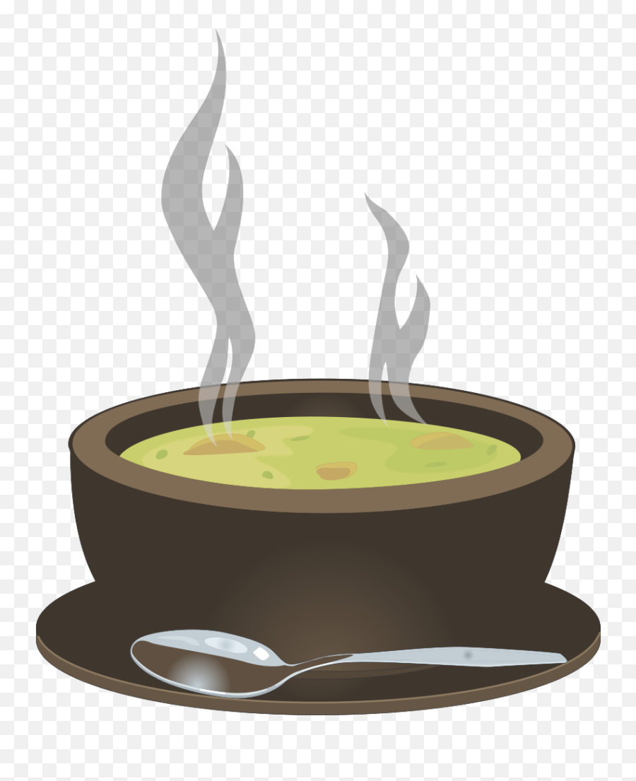 Hot Steaming Bowl Of Soup Png Svg Clip - Soup With Steam Clip Art,Bowl Of Soup Icon