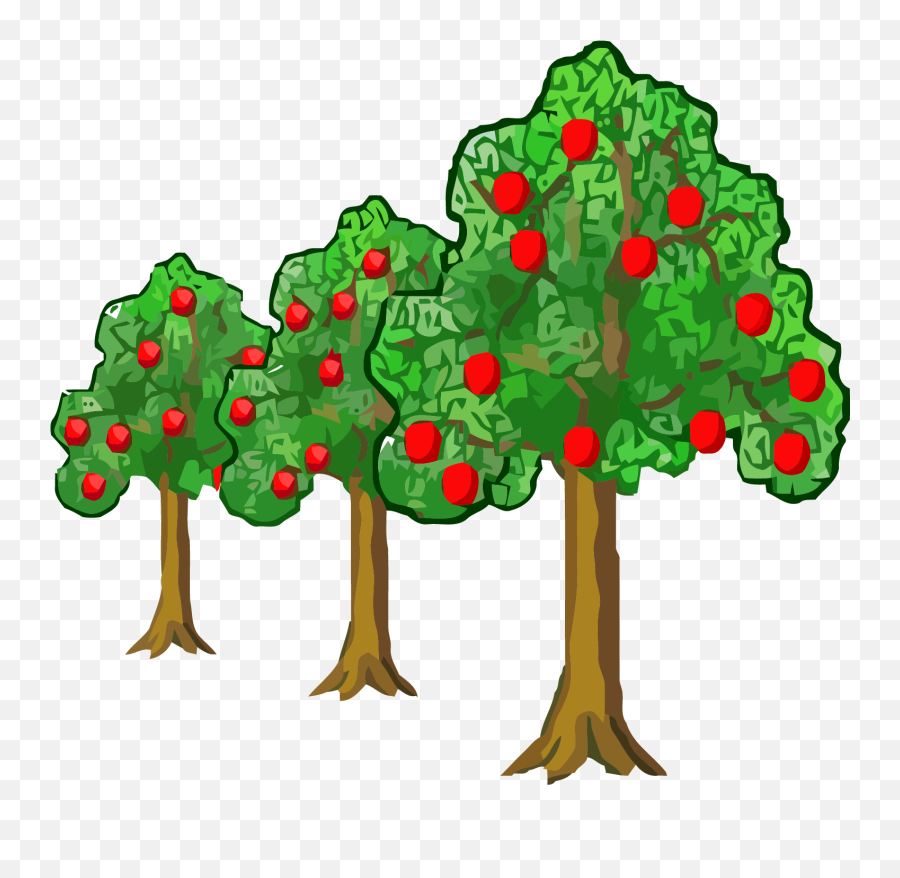 Far Near Apple Tree Clipart Png - Apple Tree Orchard Clipart,Tree Clip Art Png