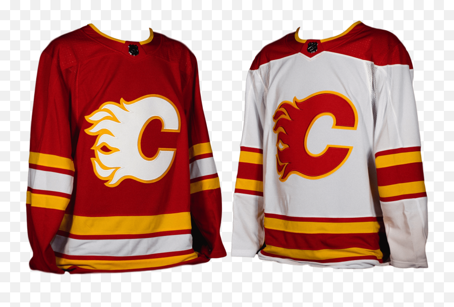 Flames Go Retro Blue Jackets Unveil Anniversary Patch - Calgary Flames New Jerseys Png,Icon Lucky 7 Helmet