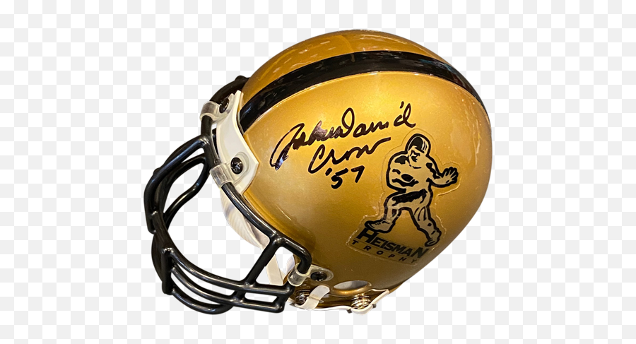 John David Crow Autographed Heisman Trophy Logo Mini - Revolution Helmets Png,Green Bay Packer Helmet Icon
