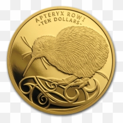 2022 New Zealand 14 Oz Proof Gold 10 Kiwi - png